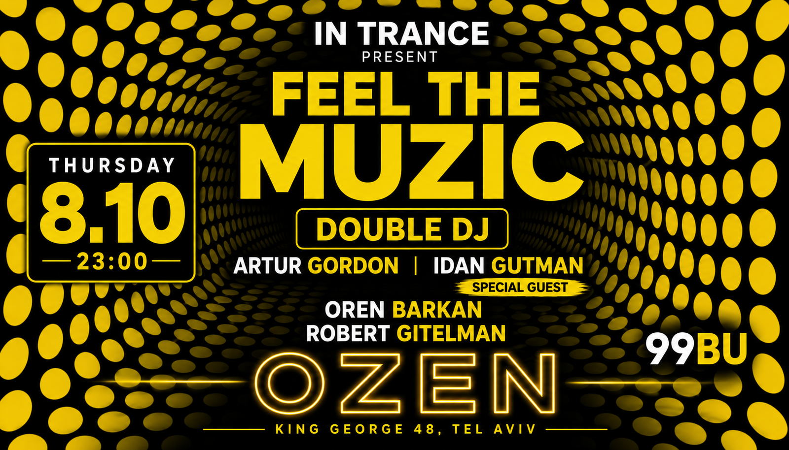 IN TRANCE:  FEEL THE MUZIC DOUBLE DJ RETRO BU99